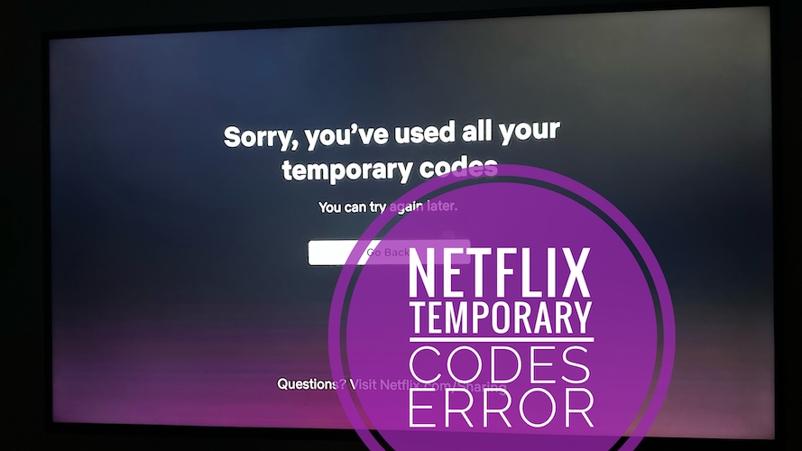 Использованы все временные коды Ошибка Netflix
