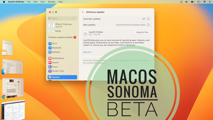 бета-версия macOS Сонома