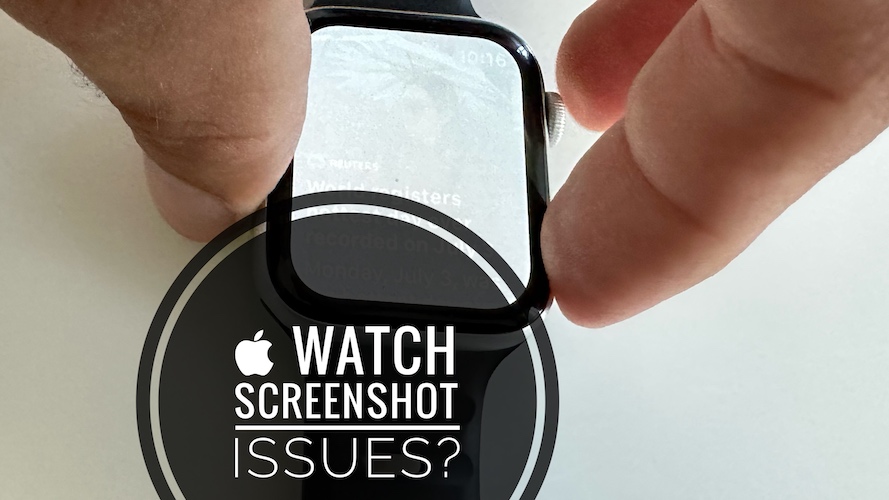 Скриншот Apple Watch не работает