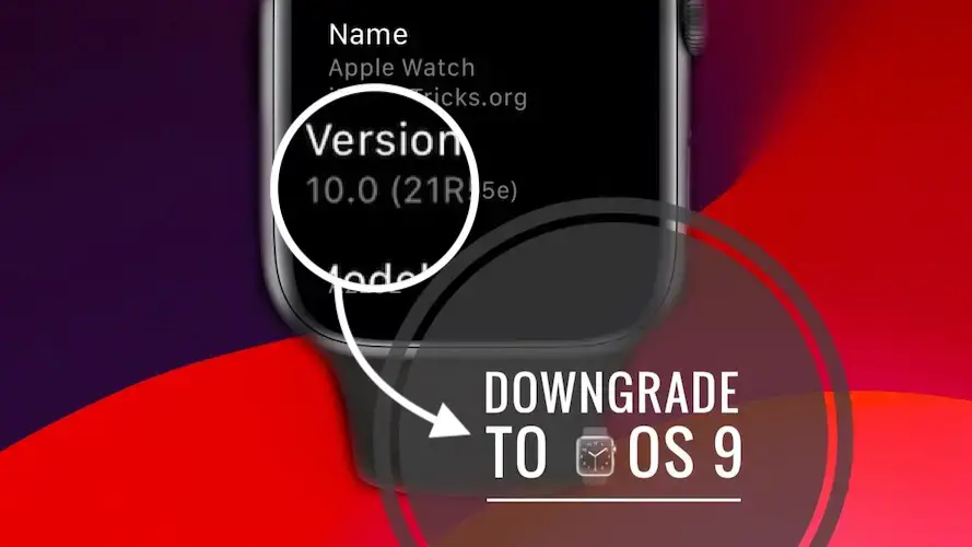 понизить watchos 10 до 9