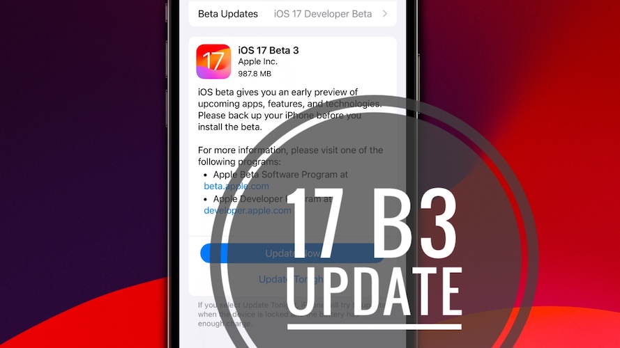 Обновление iOS 17 бета 3