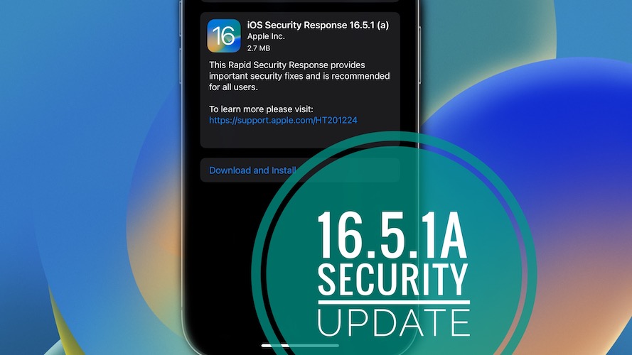 обновление ответа системы безопасности iOS 16.5.1a