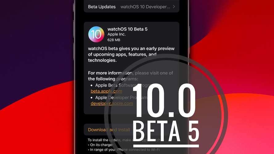 обновление watchos 10 бета 5