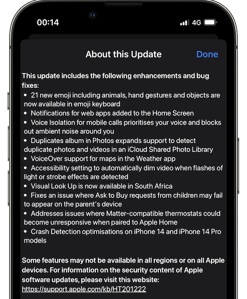 ios 16.7 release notes