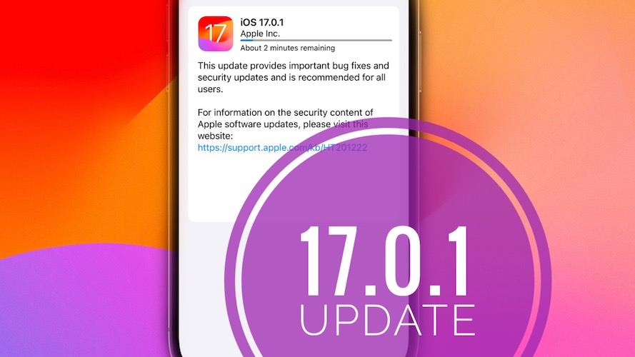 обновление iOS 17.0.1