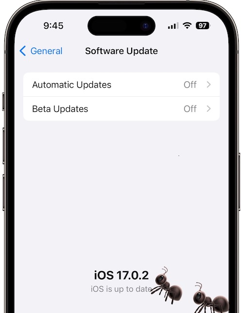 ошибки iOS 17.0.2