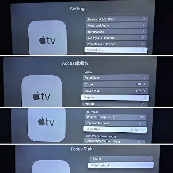 Курсор Apple TV, как это сделать