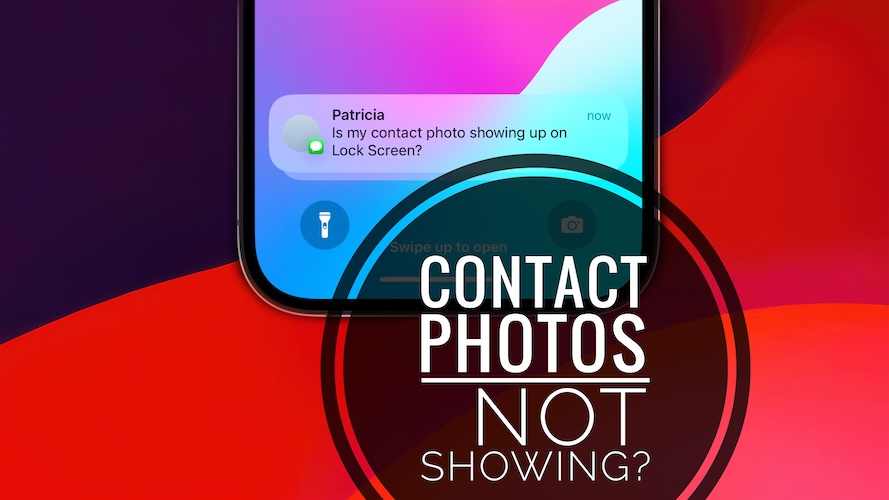 фотографии контактов не отображаются в сообщении на экране блокировки