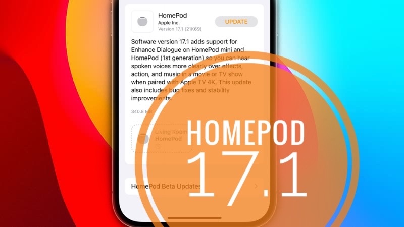 обновление Homepod 17.1