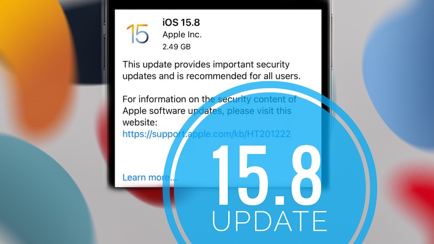 Обновление iOS 15.8