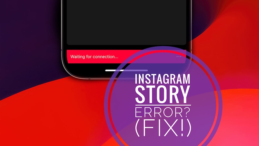 История Instagram ожидает ошибку соединения
