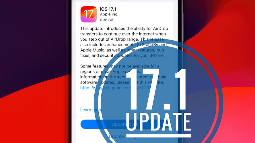 обновление iOS 17.1