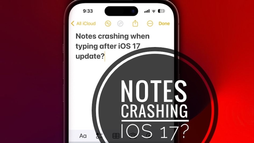 вылетают заметки на iPhone в iOS 17