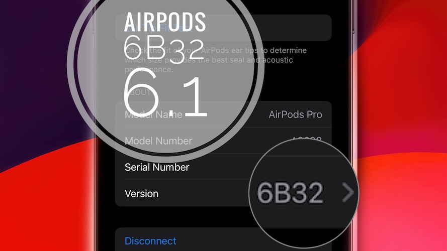 Прошивка AirPods 6.1 6b32