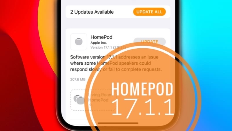 обновление Homepod 17.1.1