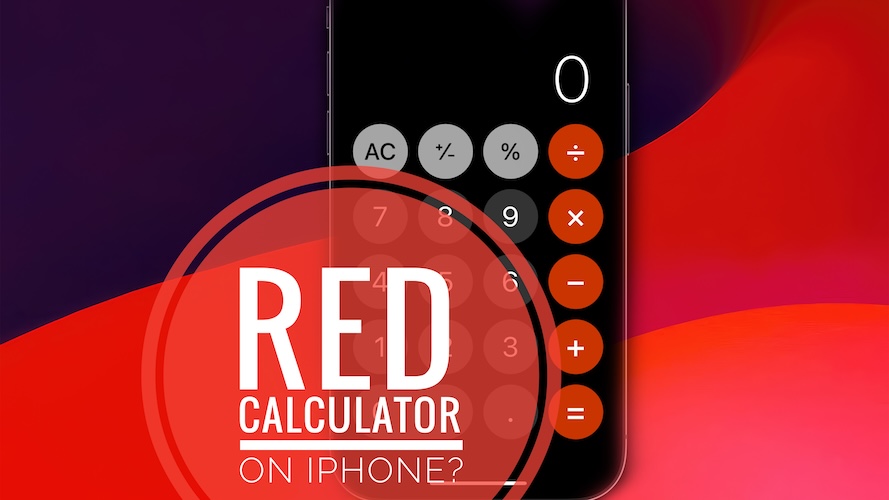 красные иконки калькулятора на айфоне