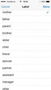 built-in relationship labels