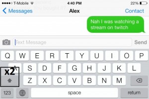 ios 7 landscape keyboard