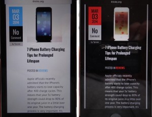 iPhone normal vs invert colors mode