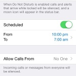 ios do not disturb settings menu