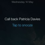 iphone call back alert