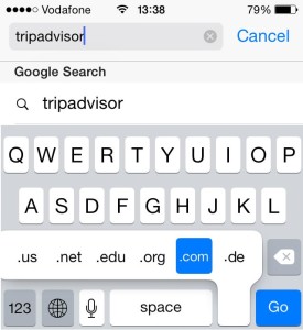 safari tld typing shortcut