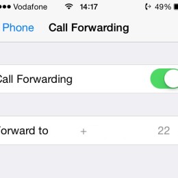 ios call forwarding menu