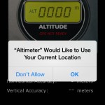 iphone digital altimeter