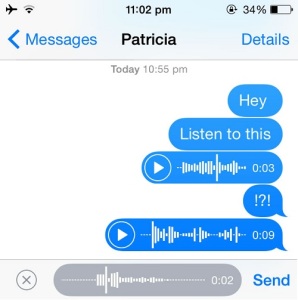 recording via raise to listen