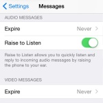 raise to listen settings menu