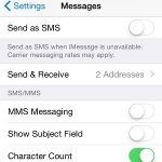 additional iMessage settings