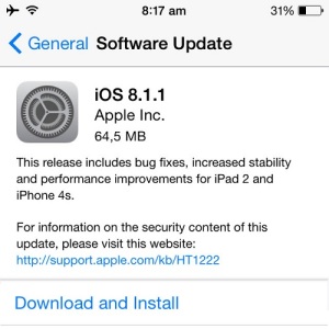 ios 8.1.1 update contents