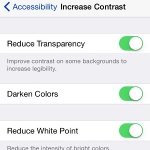 ios increase contrast feature