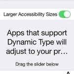 ios larger text setting