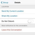 ios leave this conversation option