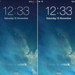 ios normal vs bold font
