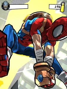 spider-man unlimited fighting scene