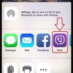 viber share extension feature