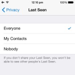 whatsapp last seen setting