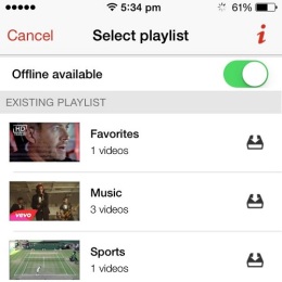 youtube videos available offline