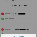 contacts add profile photo feature