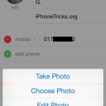 edit iphone contact photo
