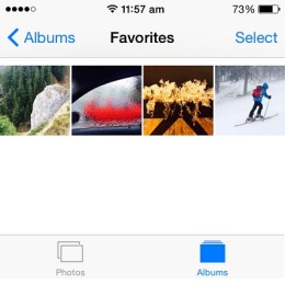 ios favorites album