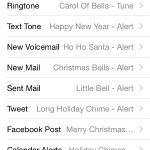 iphone using christmas and new year sounds