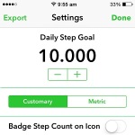 pedometer++ daily step goal setting