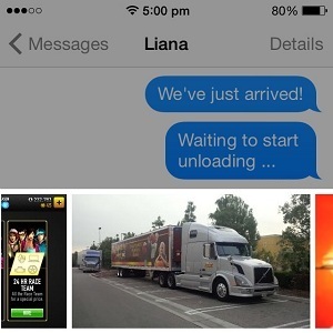 sharing recent photo via imessage