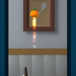 bean boy propelled by rocket