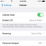 iphone LTE setup