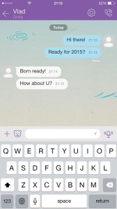 viber iphone 6 chat window