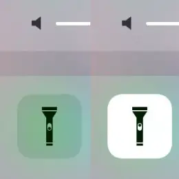 dynamic iphone flashlight knob